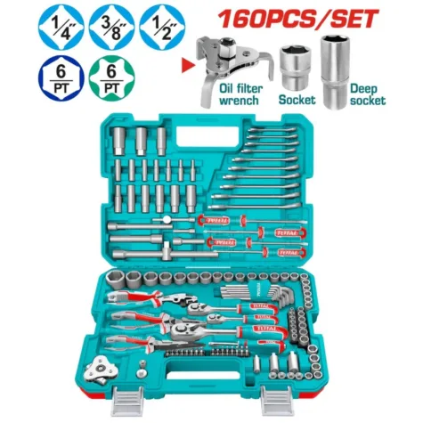 SET DE HERRAMIENTAS 160PIEZAS NC MALETIN INDUSTRIAL -