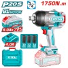 Thumbnail LLAVE DE  IMPACTO BRUSHLESS 20V 1750NM 3/4'' 2200BPM 2X8.0AH MALETIN INDU -0