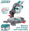 Thumbnail SIERRA INGLETADORA INALAMBRICA 8.1/4 "20V 3000RPM HOJA 210MM P20S INDUSTRIAL -0