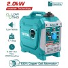 Thumbnail GENERADOR  GASOLINERO INVERSOR 2.0KW - TOTAL0