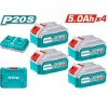 Thumbnail KIT BATERIAS 5AH Y CARGADOR 20V 8.A TOTAL0